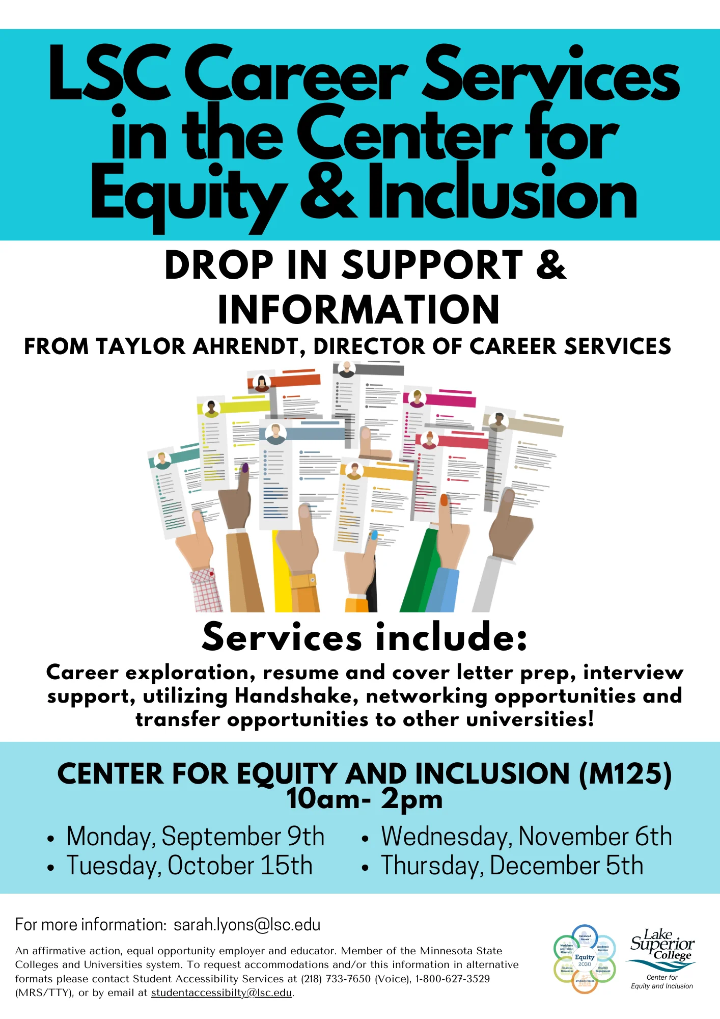 LSC Career Services in the Center for Equity & Inclusion