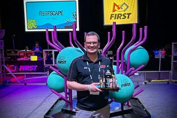 LSC Instructor Zobel Named FIRST Robotics Volunteer of the Year