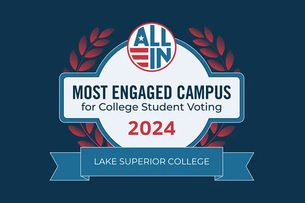 Lake Superior College Again Recognized for Student Voting